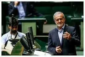حضور پزشکیان در جلسه رای اعتماد مدنی زاده