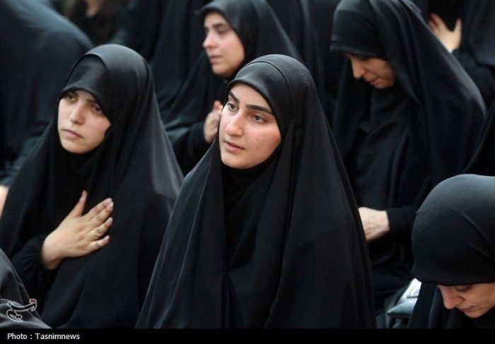 حضور فرزندان شهید سلیمانی در تشییع شهید ایزدی
