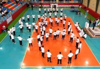 اهتزاز پنج حلقه المپیک در جوار بارگاه ملکوتی علی بن موسی الرضا (ع)