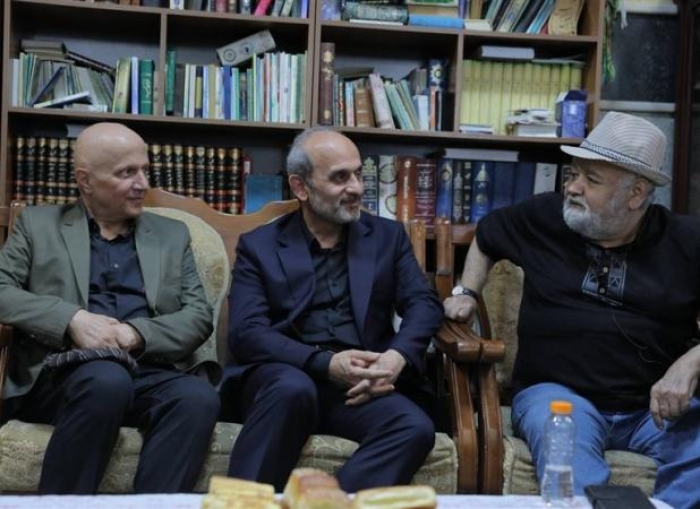 دیدار جبلی با اکبر عبدی و عوامل سریال «سبزواران» + عکس