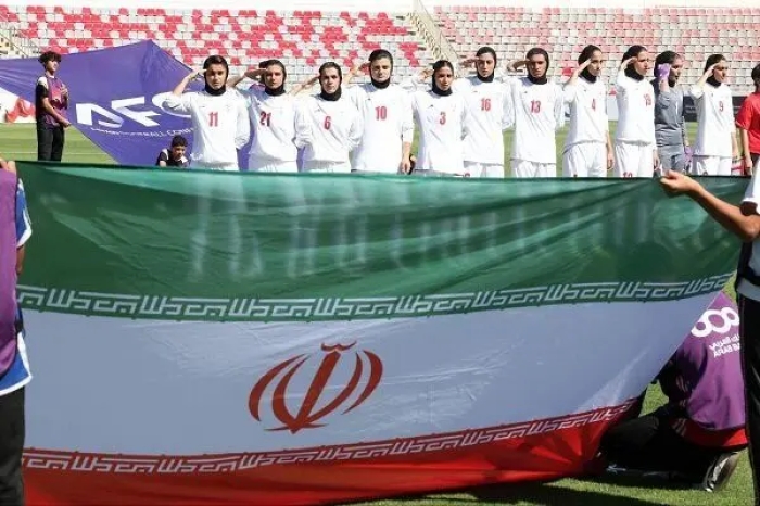 جشن صعود تیم ملی فوتبال بانوان ایران مقابل اردن