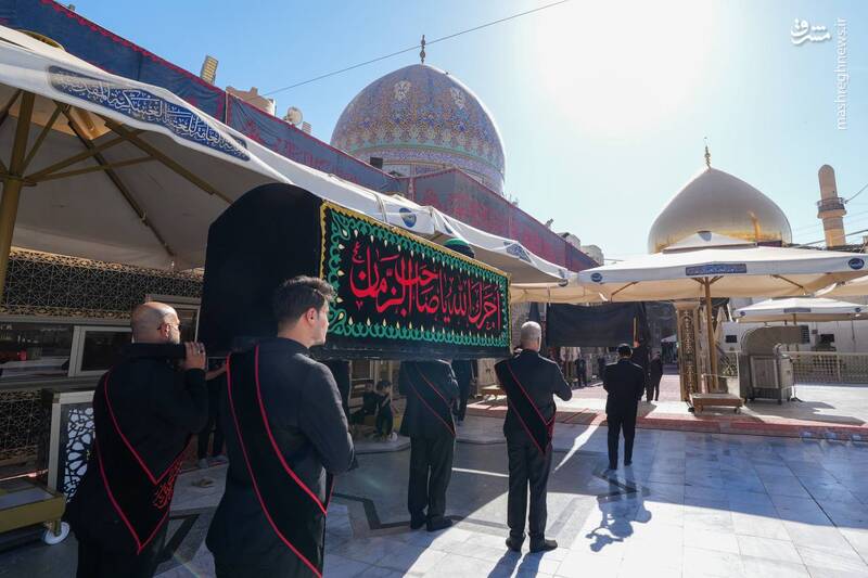 تصاویر | تشییع نمادین امام سجاد(ع) در سامرا