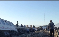 تصاویری از قطار تهران به کرمان که صبح امروز از ریل خارج شد