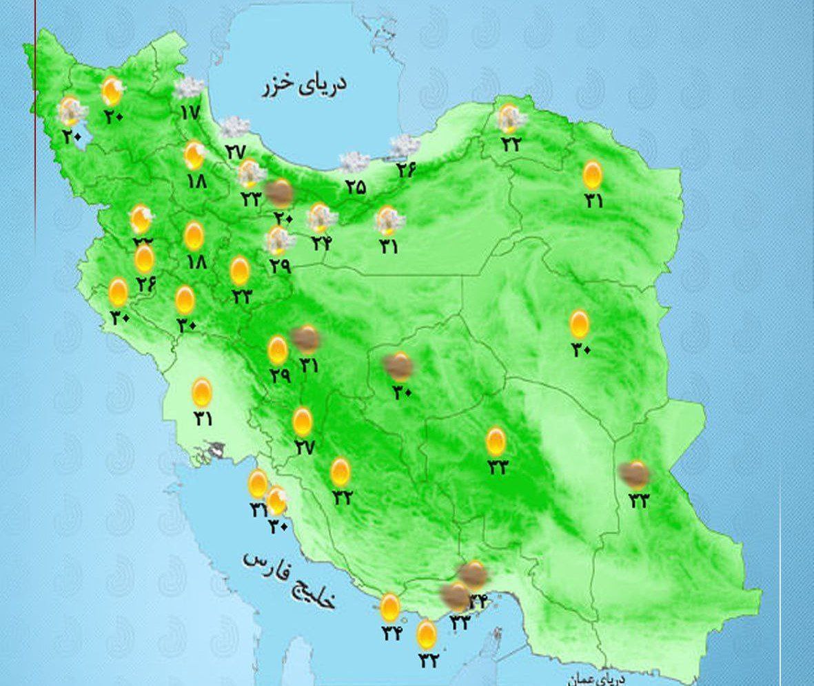 هوای استان ها