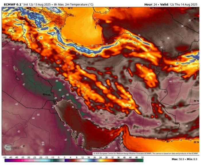 آماده باش 10 استان برای بارش باران | ورود موج جدید گرمای شدید از دوشنبه