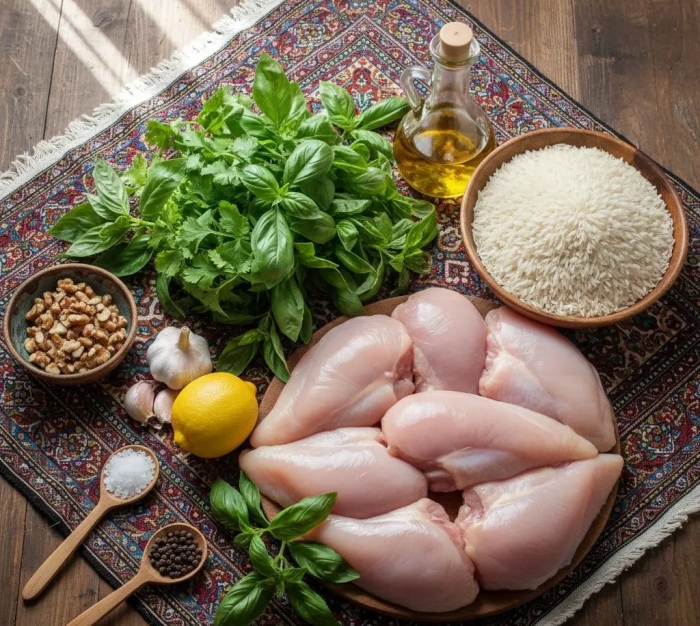 ناهار امروز: ته‌انداز مرغ با سس پستو؛ یک پلو مخلوط متفاوت با طعمی به یاد ماندنی