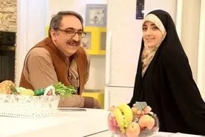 قاب دونفره از ستاره سادات قطبی و همسر مشهورش