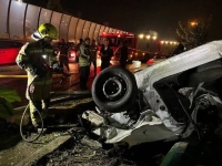 تصادف مرگبار پژو 206 در بزرگراه حکیم