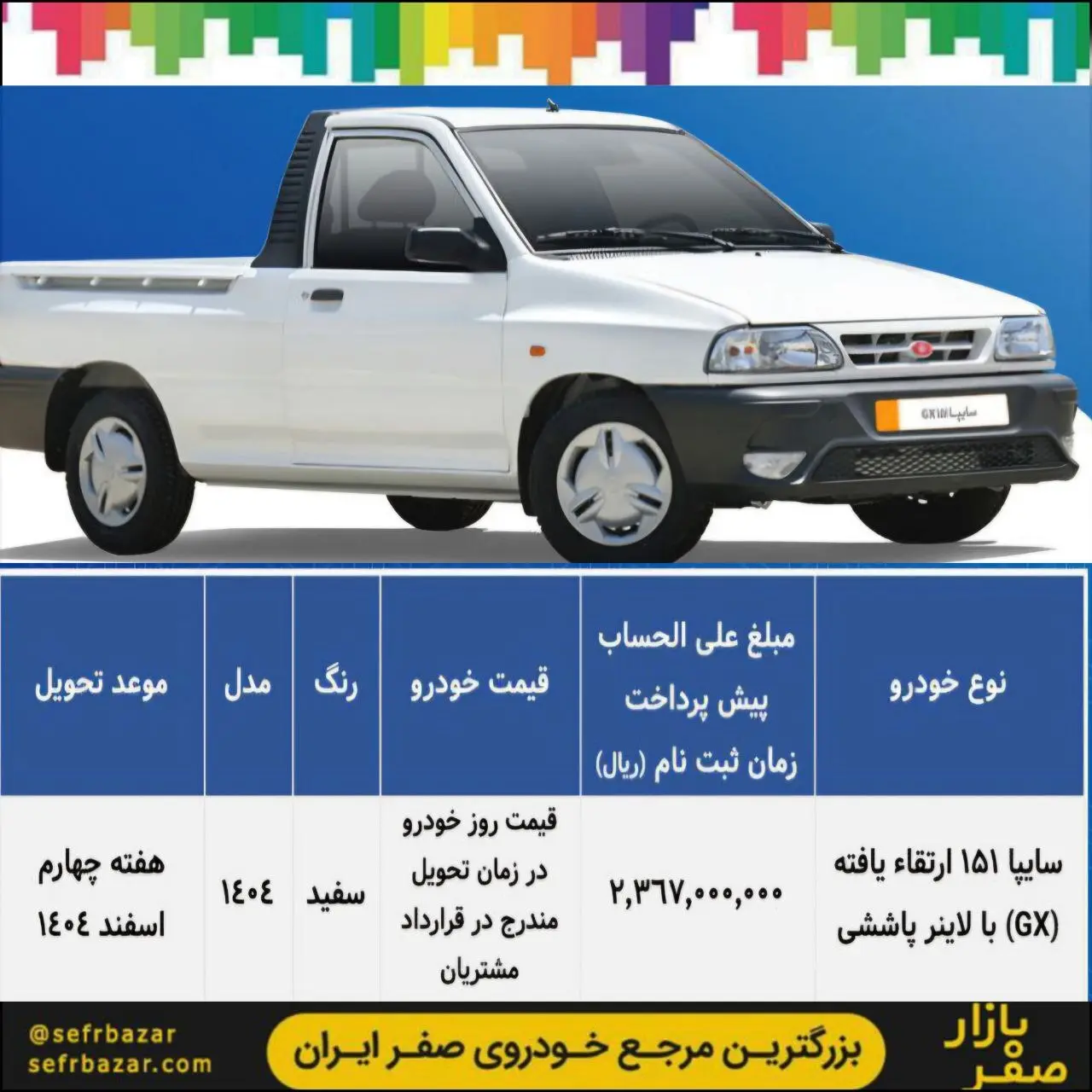 مراحل ثبتنام سایپا