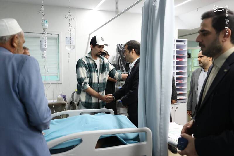 عیادت وزیر ورزش و جوانان از صابر کاظمی+ عکس