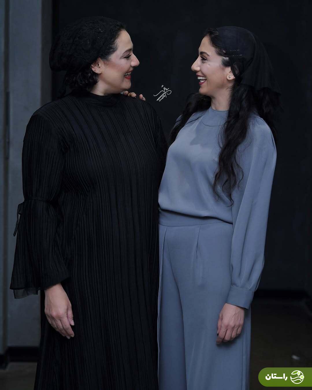 عکس‌های دو نفره شبنم مقدمی و مونا فرجاد در پشت صحنه «بازی‌های شبانه»