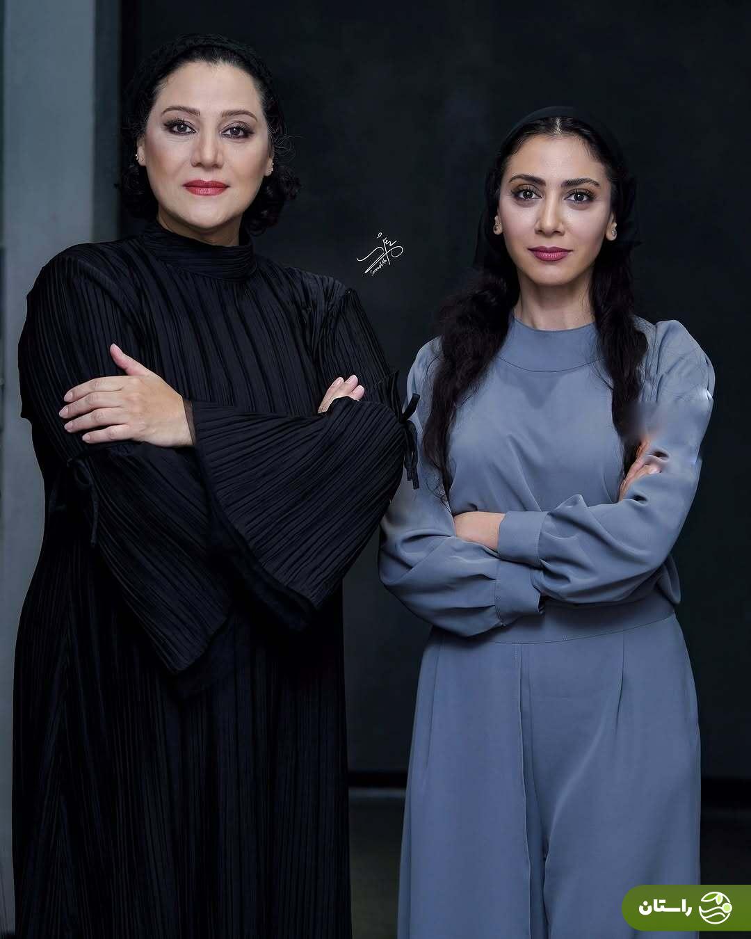 عکس‌های دو نفره شبنم مقدمی و مونا فرجاد در پشت صحنه «بازی‌های شبانه»