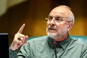 حضور قالیباف در مراسم راهپیمایی 13 آبان+عکس