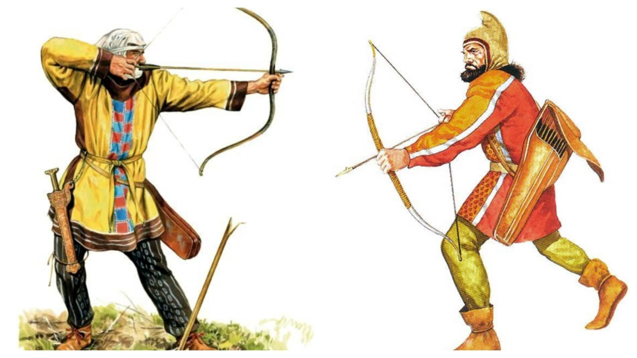 کمانها بهعنوان نماد سلطنت و فرمانروایی، نقش بسیار مهمی در ارتش هخامنشی ایفا میکردند. کمان درون محفظهای مخصوص به نام «گوریتوی» همراه با تیرها حمل میشد.