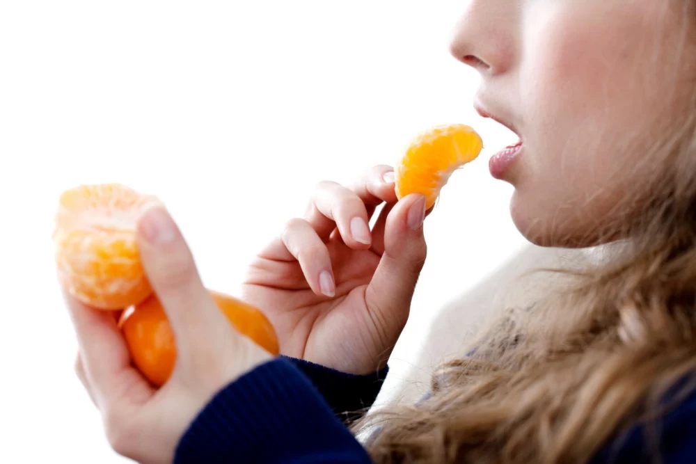  نارنگی برای گلو درد