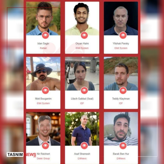 افشای اطلاعات 9 صهیونیست توسط هکرهای حنظله