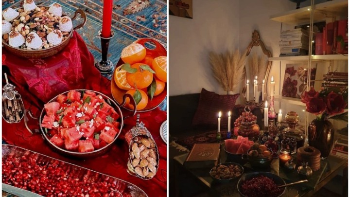 تزیینات ترند سفره شب یلدای 1404؛ ست میوه‌آرایی طبیعی و ساده
