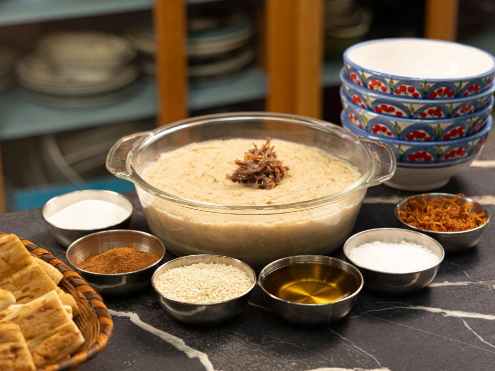 طرز تهیه حلیم با جو پرک