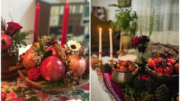 تزیینات ترند سفره شب یلدای 1404؛ استفاده از ظروف سرامیکی دست‌ساز