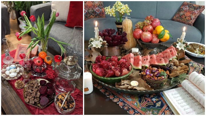 تزیینات ترند سفره شب یلدای 1404؛ جزییات شیک