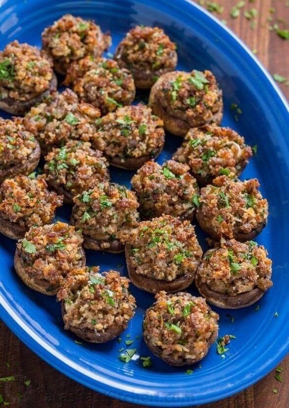 قارچ شکم پر ؛ پیش غذایی که مهمانان عاشقش می شوند