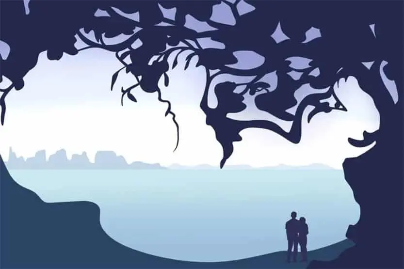 Optical-Illusion-Trees-Couple-Baby