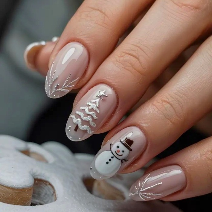 ناخن کریسمسی