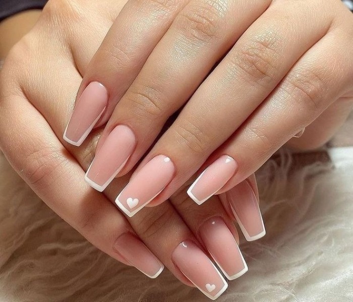 مدلهای فرنچ ناخن مربعی شیک