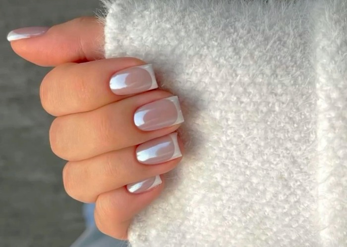 مدلهای فرنچ ناخن مربعی شیک