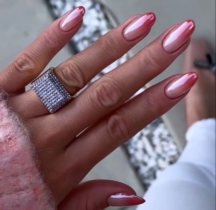 لاک کروم صورتی