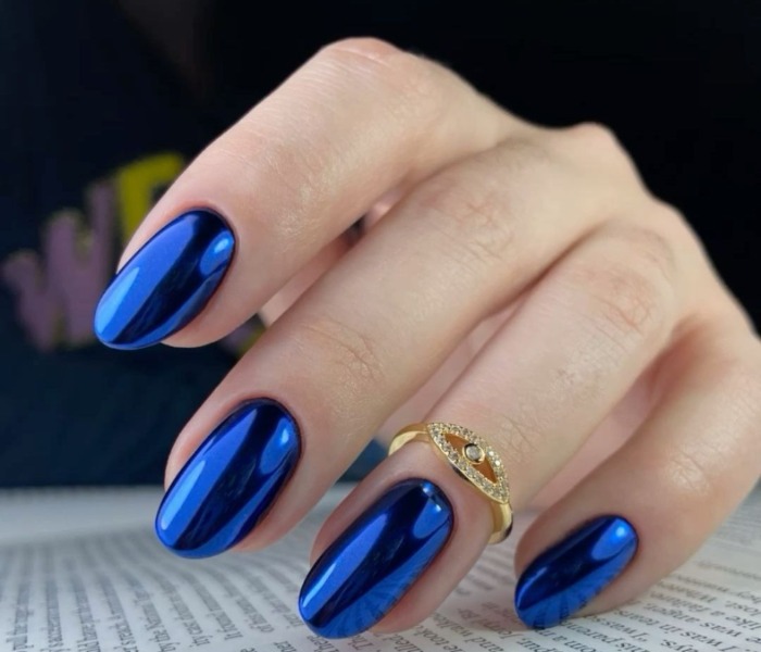 لاک کروم آبی