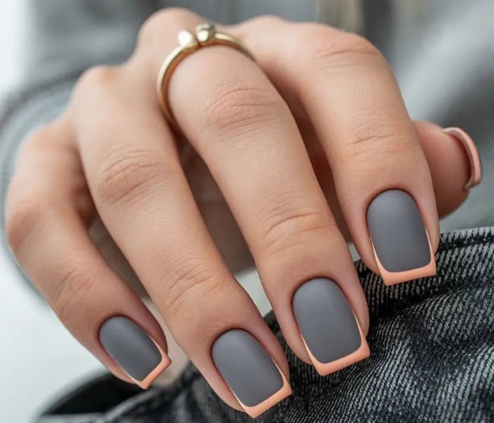 مدلهای فرنچ ناخن مربعی شیک