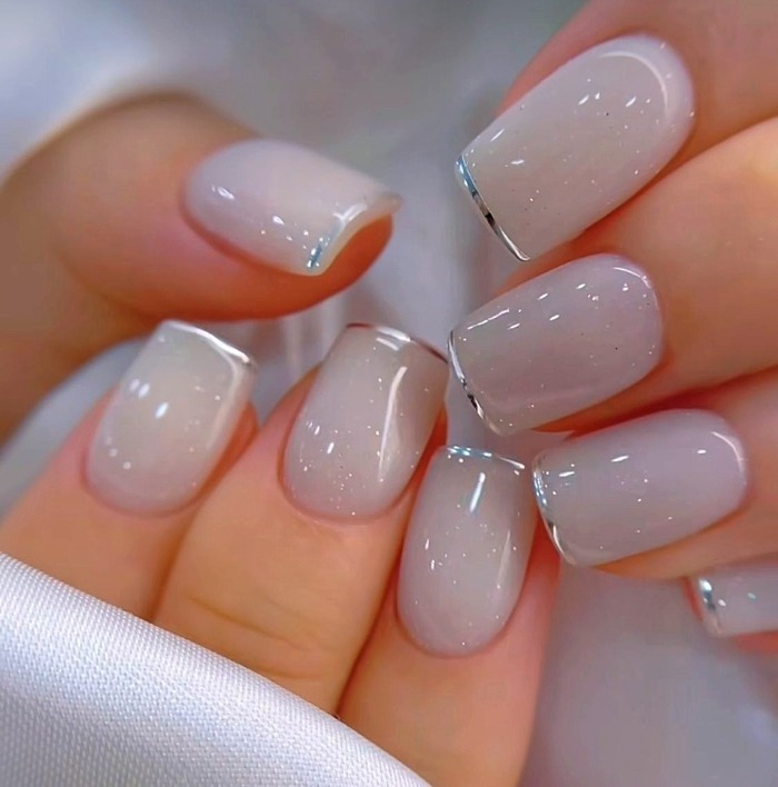 مدلهای فرنچ ناخن مربعی شیک