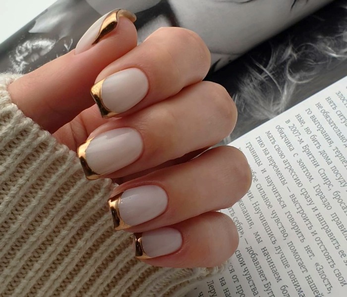 مدلهای فرنچ ناخن مربعی شیک