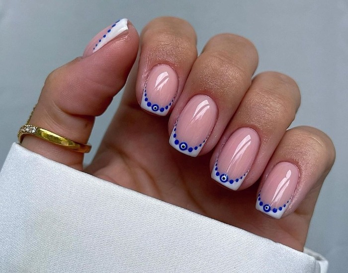 مدلهای فرنچ ناخن مربعی شیک