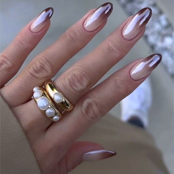 لاک کروم قهوه ایی