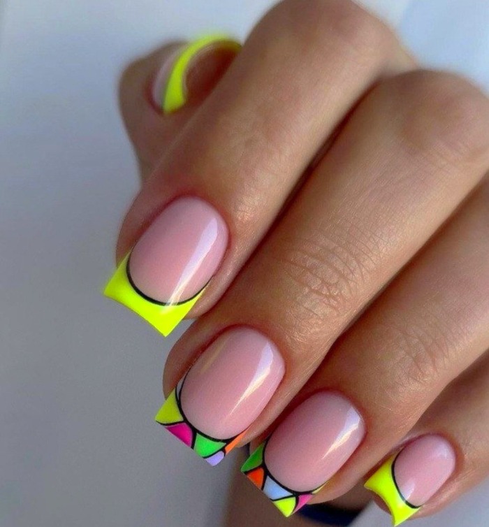 فرنچ ناخن فانتزی