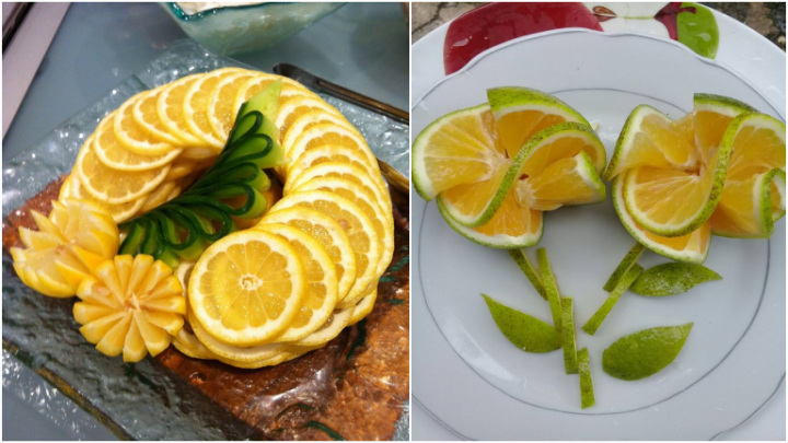 ایدههای خلاقانه تزیین پرتقال برای سفره شب یلدا 1404 به شکل گل