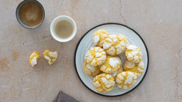 طرز تهیه کوکی زعفرانی1