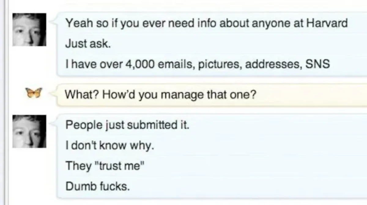 مدیر عامل تلگرام چت قدیمی زاکربرگ را منتشر کرد +عکس