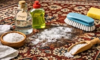 4 ترفند طلایی استفاده از نمک برای شستشوی فرش