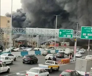 آتش‌سوزی گسترده در بازارچه جنت آباد