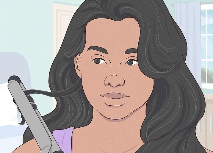  آموزش فر کردن مو 5