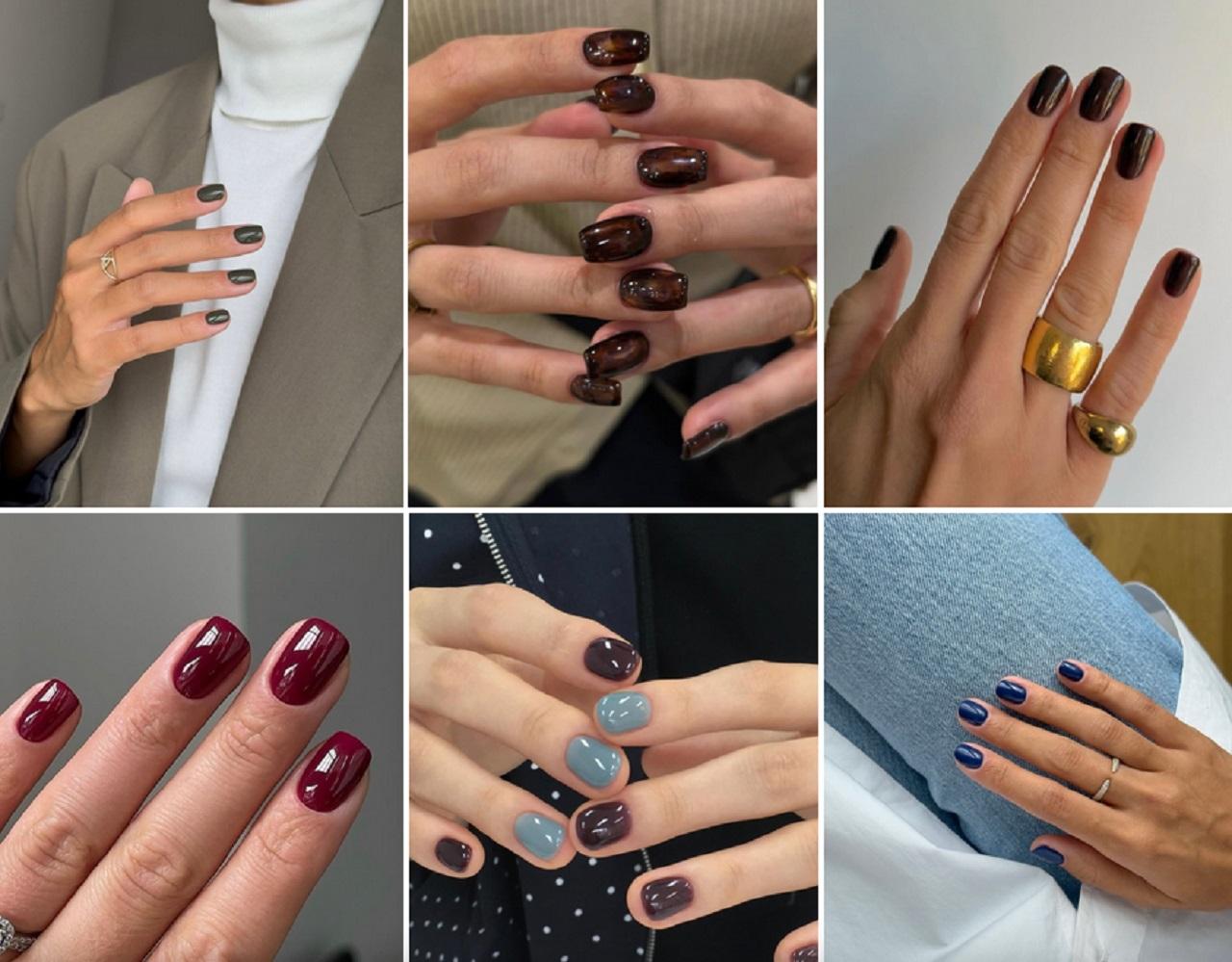 مدل ناخن برای زمستانی با تُن‌ های لوکس و ملایم
