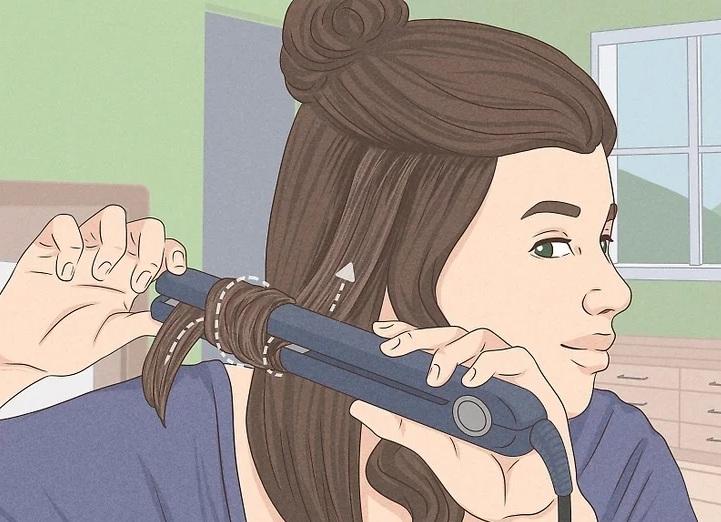  آموزش فر کردن مو 9