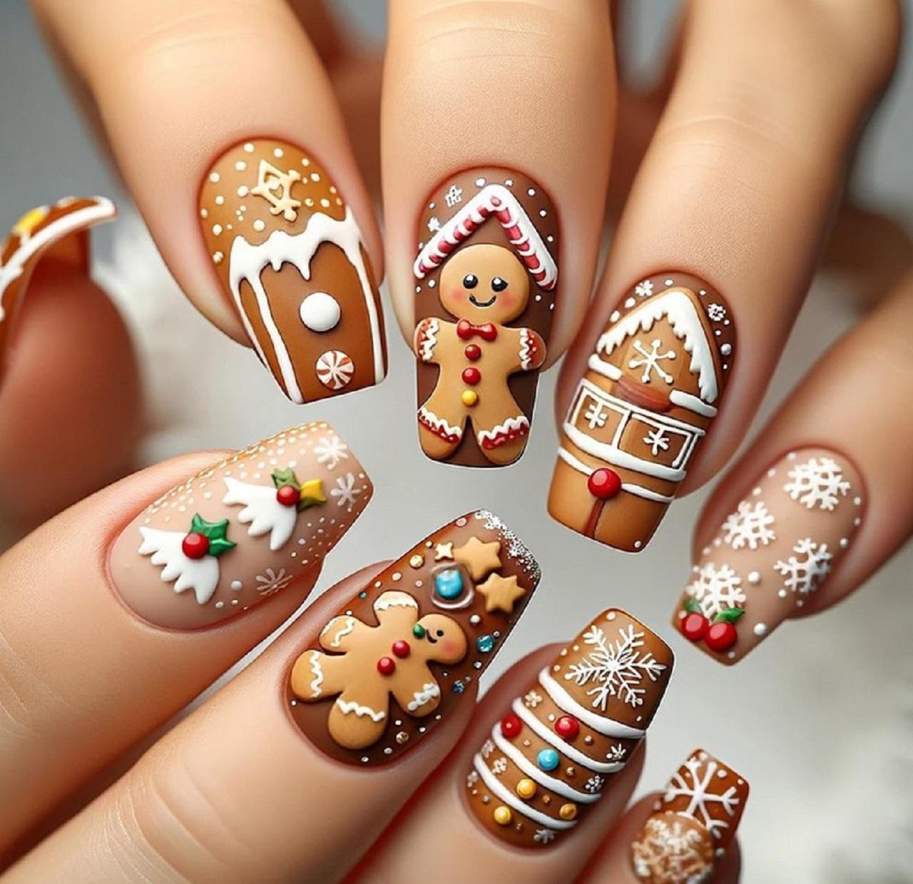 طرح ناخن زمستانی مخصوص کریسمس