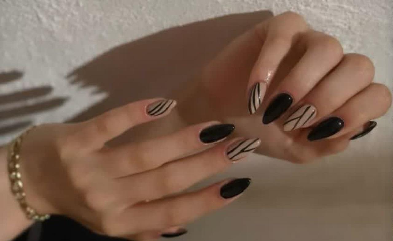 طرح ناخن زمستانی ساده 