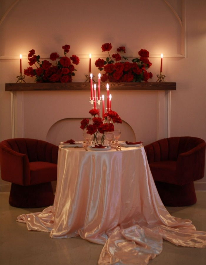 تزیین میز عاشقانه برای مناسبت‌های مختلف