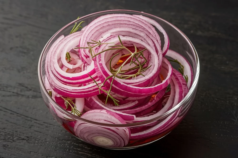 ترشی بندری با پیاز قرمز