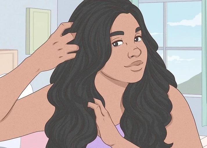  آموزش فر کردن مو 6